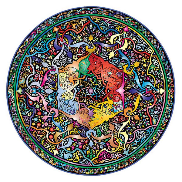 Dierenriem Mandala Houten Puzzel A3