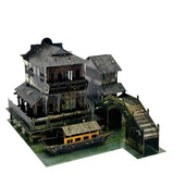 Metalen bouwpakket miniatuur Wuzhen Town gebouw
