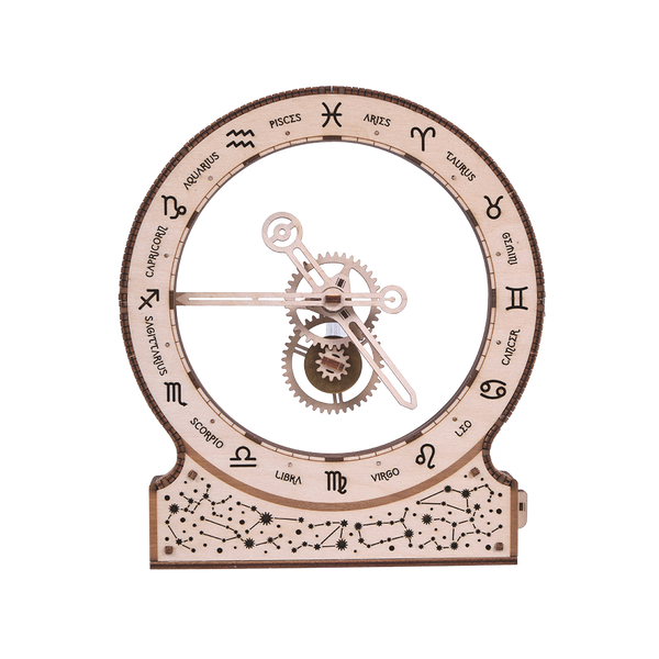WoodTrick Kinetic Clock: Zodiac – Astronomisch Bouwpakket