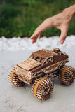 WoodTrick Monster Truck – Auto Bouwpakket met Veermotor