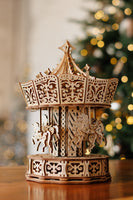 WoodTrick Parisian Carousel – Muziekdoos Bouwpakket – foto 6