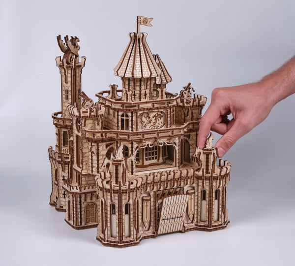 WoodTrick Dragon Castle – Kasteel Bouwpakket met Licht