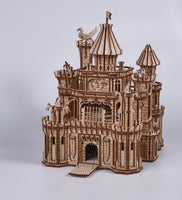 WoodTrick Dragon Castle – Kasteel Bouwpakket met Licht