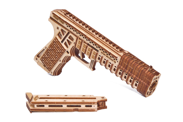 WoodTrick Defenders Gun – Pistool Bouwpakket