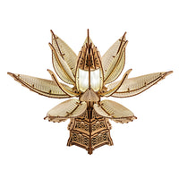 WoodTrick Fiery Bloom – Uniek houten bouwpakket met LED