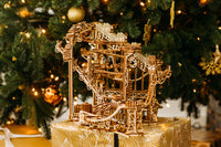 WoodTrick Spiral Marble Run – Houten Knikkerbaan Bouwpakket