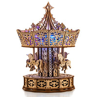 WoodTrick Parisian Carousel – Muziekdoos Bouwpakket – foto 1