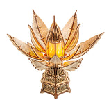 WoodTrick Fiery Bloom – Uniek houten bouwpakket met LED