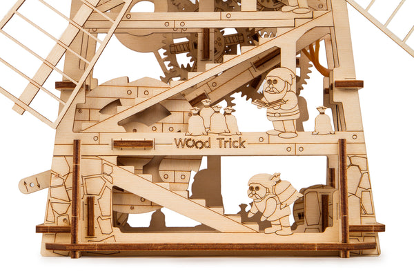 WoodTrick Windmill – Houten Molen Bouwpakket met Motor