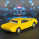 Mustang 1965 Metalen Bouwpakket - Gele Klassieker - alternatief voor- of achteraanzicht
