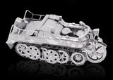 Halftrack-Motorfiets Metalen Bouwpakket - Rupsvoertuig - alternatief zijaanzicht van het opgebouwde model