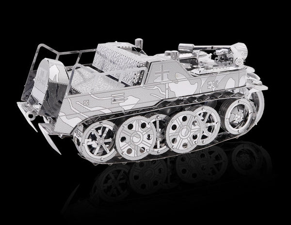 Halftrack-Motorfiets Metalen Bouwpakket - Rupsvoertuig - extra detailopname