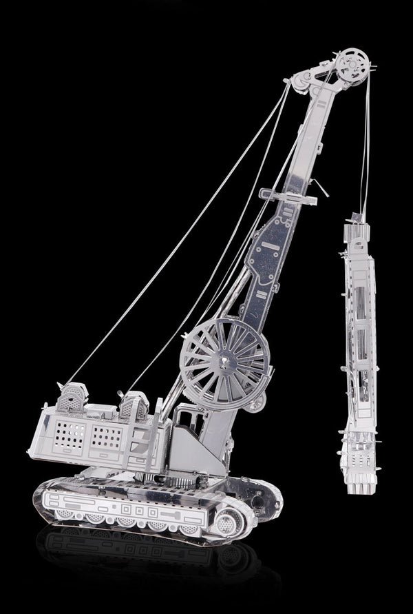 Diepwandgrijper Metalen Bouwpakket - Rupsmachine - detail van carrosserie en constructie