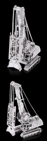 Diepwandgrijper Metalen Bouwpakket - Rupsmachine - sfeerfoto van het opgebouwde model