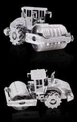Wals Metalen Bouwpakket - Wegenbouwmachine - detail van carrosserie en constructie