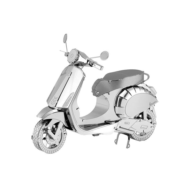 Vespa Primavera 150 Metalen Bouwpakket - Scooter - schuin overzicht van het opgebouwde model