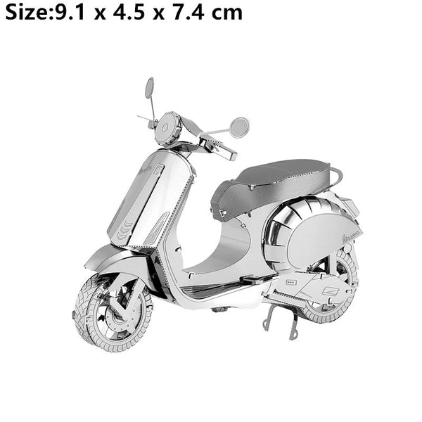 Vespa Primavera 150 Metalen Bouwpakket - Scooter - alternatief zijaanzicht van het opgebouwde model