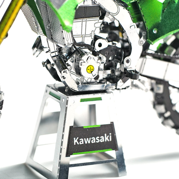 KX450 Crossmotor Metalen Bouwpakket - Groen - extra detailopname