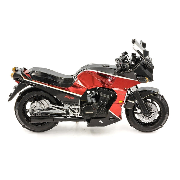 Kawasaki GPz900R Metalen Bouwpakket - Rode Motorfiets - detail van carrosserie en constructie