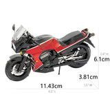 Kawasaki GPz900R Metalen Bouwpakket - Rode Motorfiets - alternatief voor- of achteraanzicht
