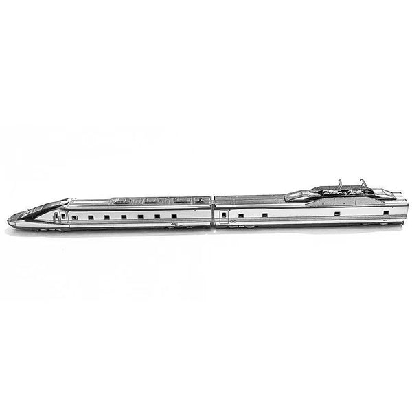Japan Type 923 Shinkansen Metalen Bouwpakket - alternatief zijaanzicht van het opgebouwde model