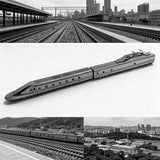 Japan Type 923 Shinkansen Metalen Bouwpakket - detail van carrosserie en constructie