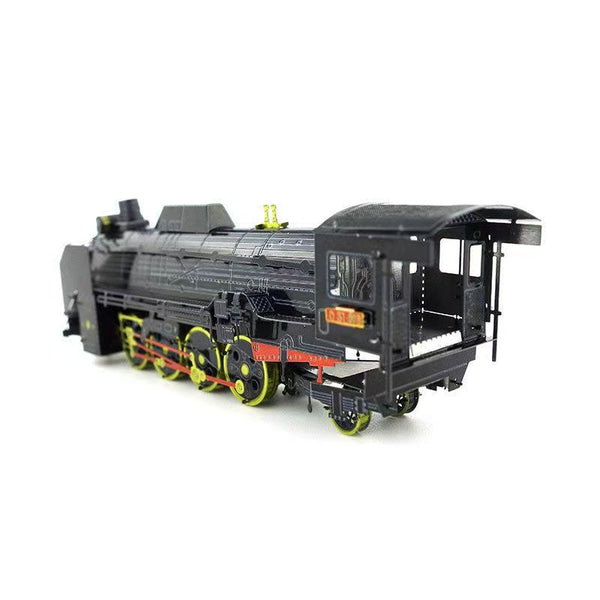 D51 Stoomlocomotief Metalen Bouwpakket - Zwart - alternatief voor- of achteraanzicht