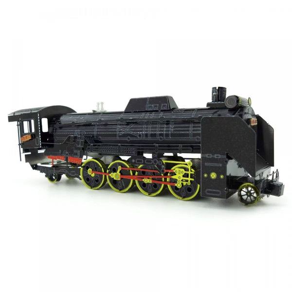 D51 Stoomlocomotief Metalen Bouwpakket - Zwart - sfeerfoto van het opgebouwde model