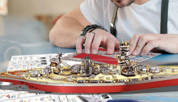 Fuso Japans Slagschip Metalen Bouwpakket – WOII Oorlogsschip Model
