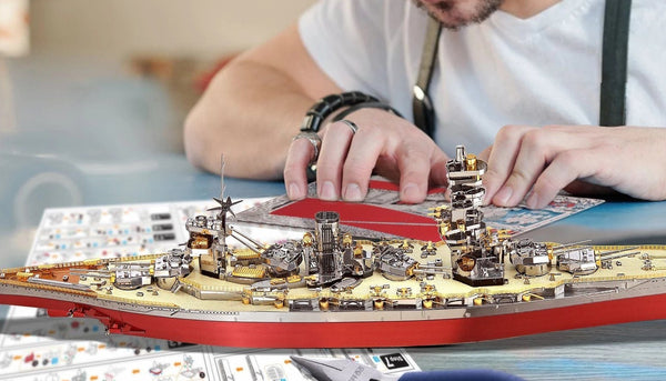 Fuso Japans Slagschip Metalen Bouwpakket – WOII Oorlogsschip Model