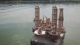 WoodTrick Offshore Rig Platform - groot olieplatform bouwpakket