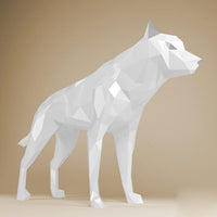 wolf wit of grijs - papier model - SlimSpul nederland b.v.