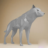 wolf wit of grijs - papier model - SlimSpul nederland b.v.