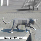 Spelende kat wit of grijs - papier model - SlimSpul nederland b.v.