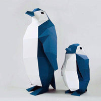 Pinguïn met kuiken - papier model - SlimSpul nederland b.v.