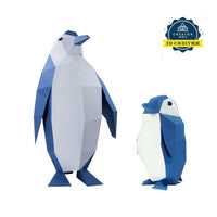 Pinguïn met kuiken - papier model - SlimSpul nederland b.v.