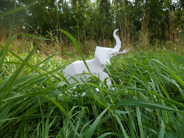 Olifant op rots - papier model - SlimSpul nederland b.v.