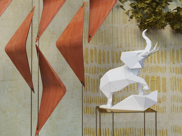 Olifant op rots - papier model - SlimSpul nederland b.v.