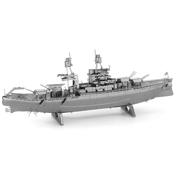 Metalen bouwpakket van een Destroyer / Corvette / Slagschip - geen lijm of solderen nodig - SlimSpul nederland b.v.