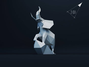 Olifant op rots - papier model - SlimSpul nederland b.v.