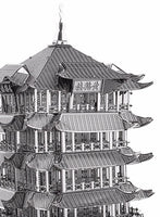 Traditioneel Chinese toren - metalen bouwpakket - SlimSpul nederland b.v.