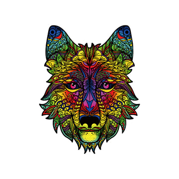 wolf - houten puzzel - SlimSpul nederland b.v.