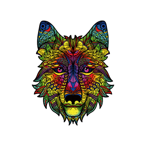 wolf - houten puzzel - SlimSpul nederland b.v.