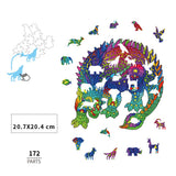 draak - houten puzzel - SlimSpul nederland b.v.