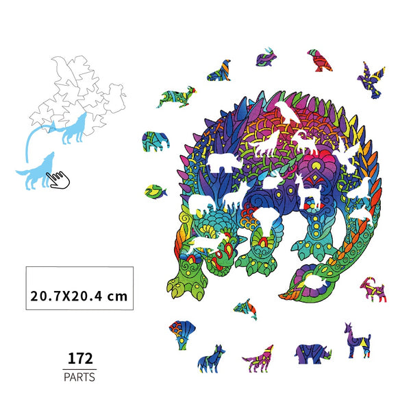 draak - houten puzzel - SlimSpul nederland b.v.