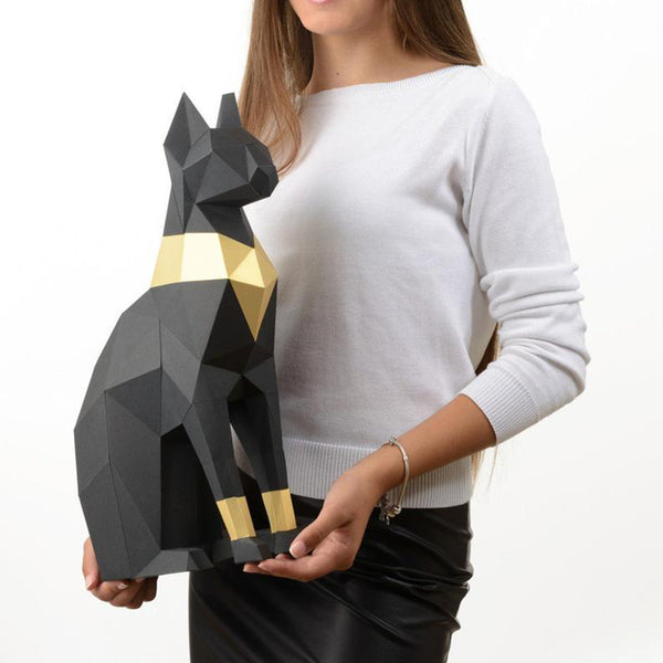 Zittende kat - papier model - SlimSpul nederland b.v.