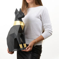 Zittende kat - papier model - SlimSpul nederland b.v.