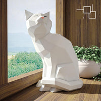 Happy cat zwart/wit/grijs - papier model - SlimSpul nederland b.v.