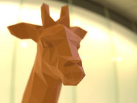 Giraffe kop/nek - papier model - SlimSpul nederland b.v.
