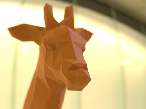 Giraffe kop/nek - papier model - SlimSpul nederland b.v.